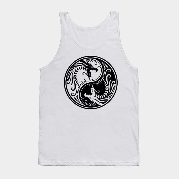 Dragon ying-yang Tank Top by yukiotanaka